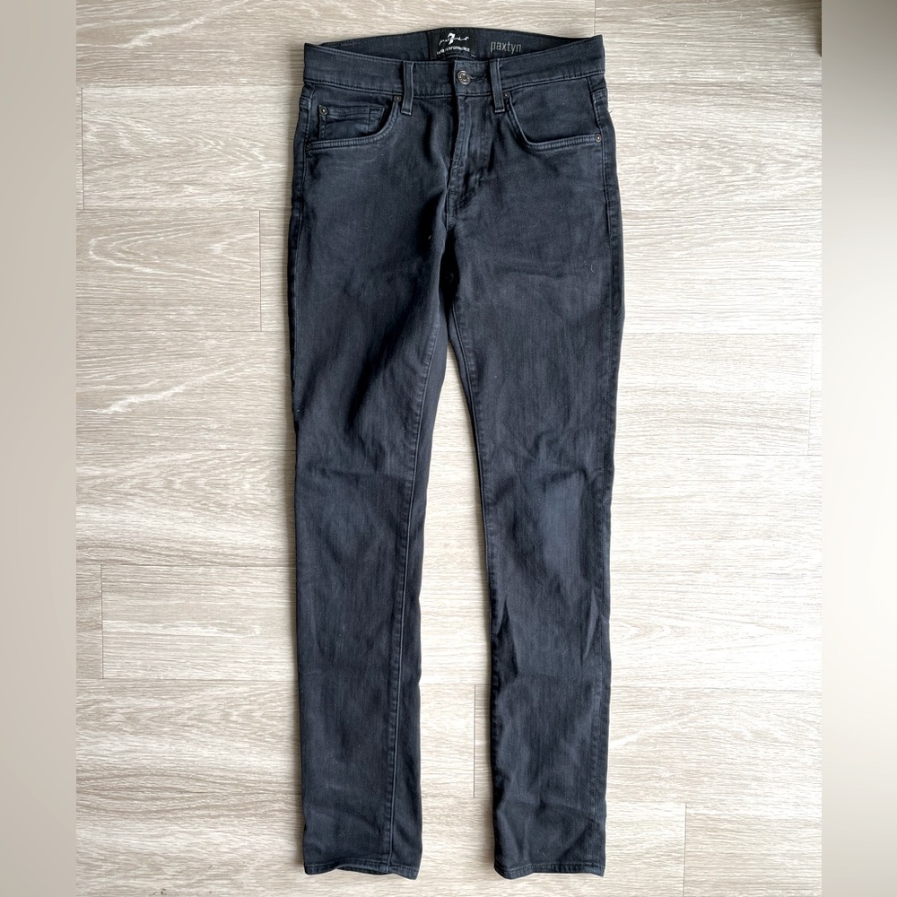 Men’s 7 FOR ALL MANKIND PAXTYN - Size 28 Black Skinny Jeans